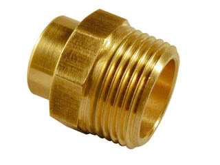Connector Male 15mmX1/2 BRASS